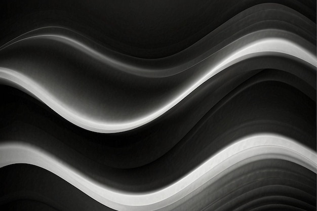 a black and white image of a wave that is curved and has a silver stripe