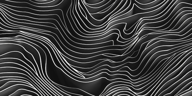 A black and white image of a wave with white lines stock background