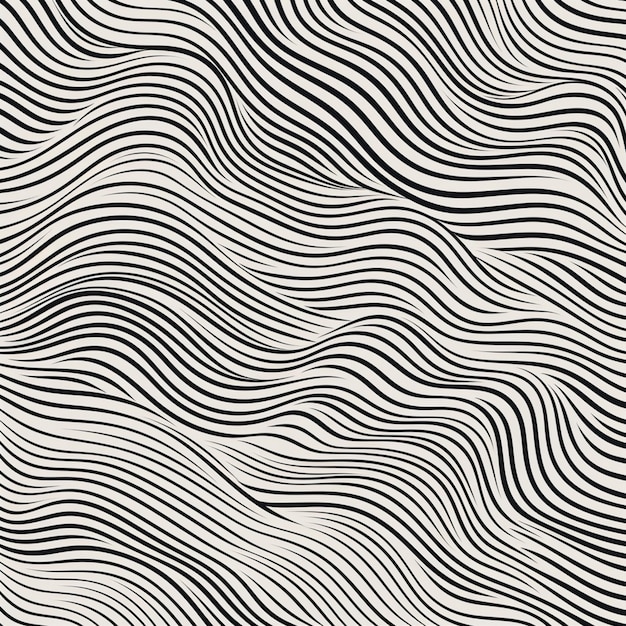 a black and white image of a wavy pattern generative ai