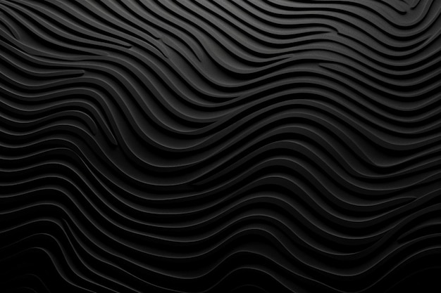 Photo a black and white image of a wavy pattern.