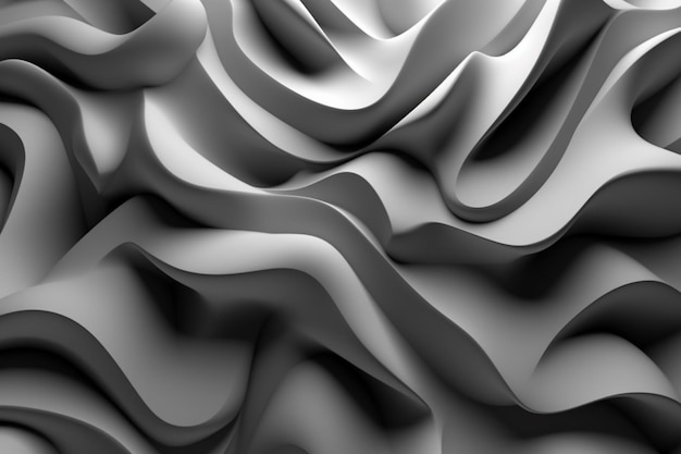 A black and white image of a wavy pattern.