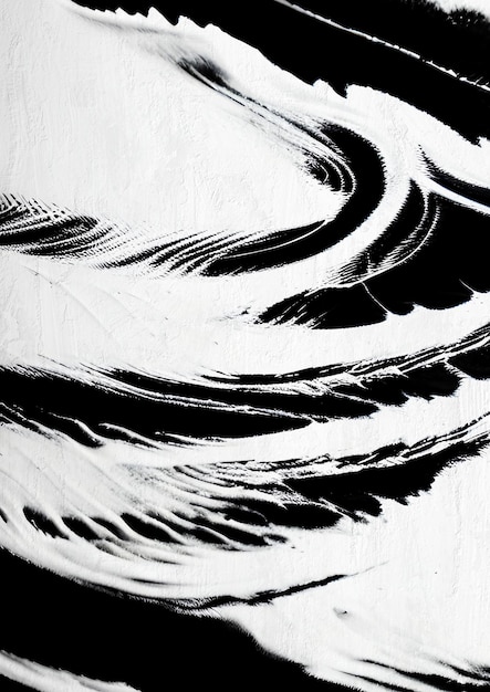 Black and White Ink Abstract Background Painting