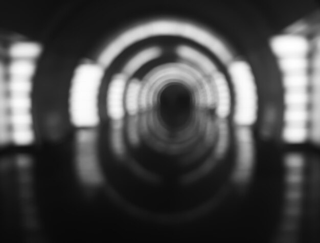 Black and white inside spaceship bokeh background hd