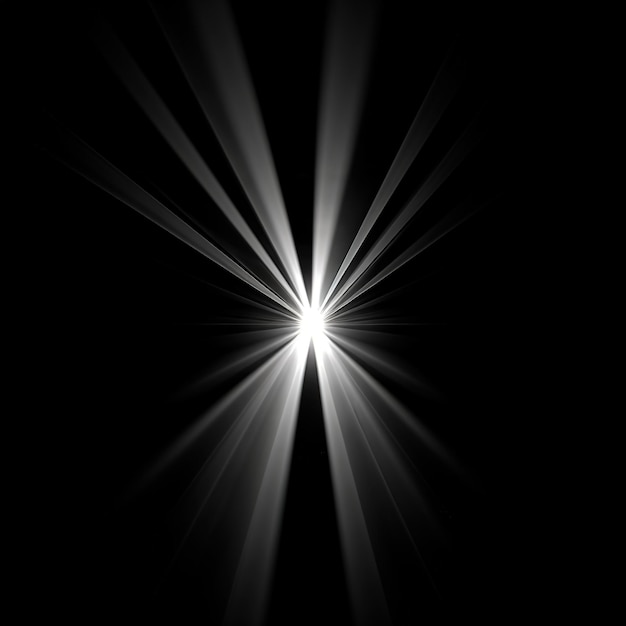 Black and white light streaking