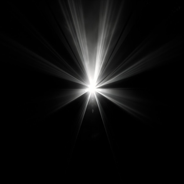 Black and white light streaking