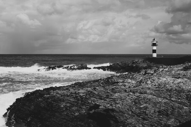 Black and white lighthouse