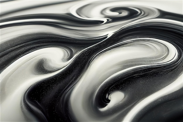 Black and white liquid background