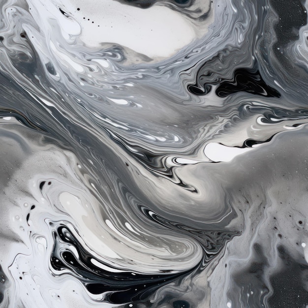 A black and white marble painting with the words " water " on it.