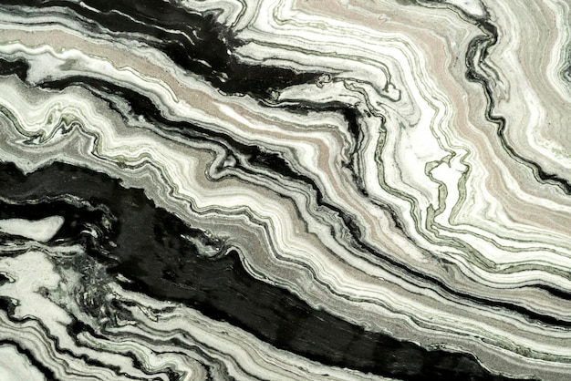 Black and white marble pattern texture background special wave line