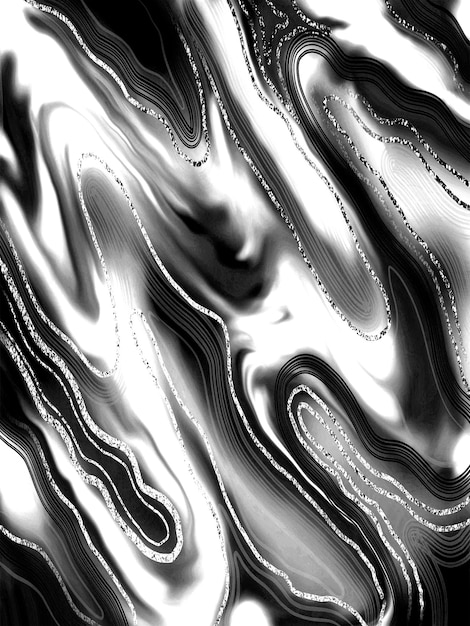 Black and white marble texture