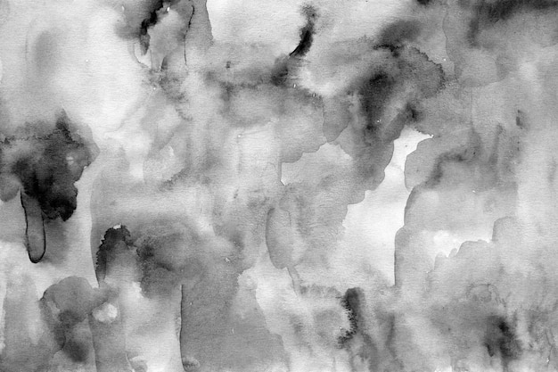 Photo black and white monochrome watercolor texture