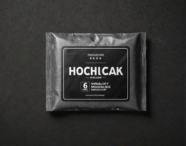 a black and white packet of hok coffee