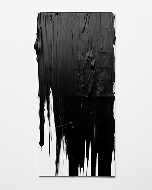 a black and white paint painting on a surface in the style of david burdeny