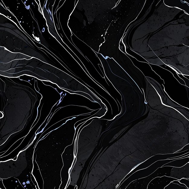 Photo a black and white painting of a black and white abstract background