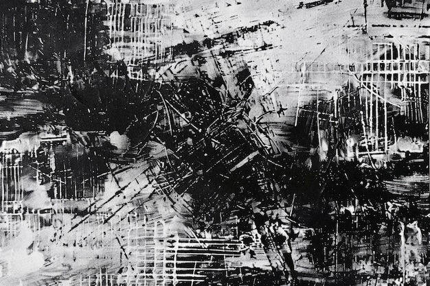 Photo a black and white painting of a broken piece of metal