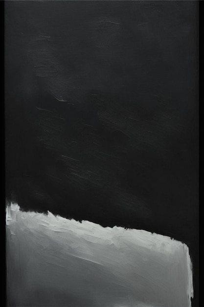 Black and white painting on a wall generative ai