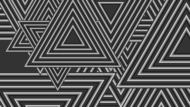 Black white paper triangles abstract tech design