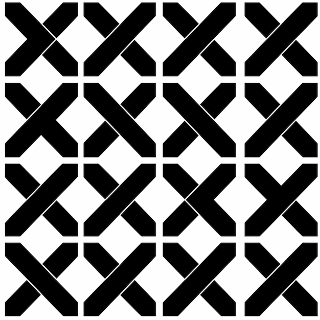 白い背景に黒と白の対角線のパターンを生成 ai