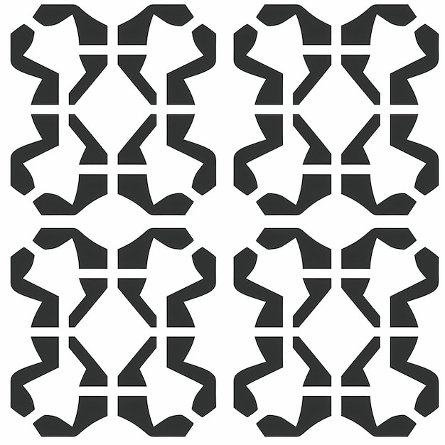 a black and white pattern with a cross shaped design.