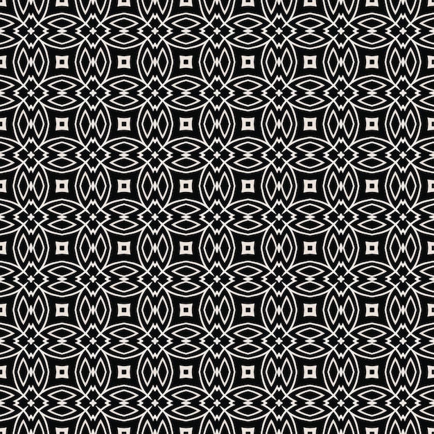 Photo black and white pattern with geometric shapes on a black background.