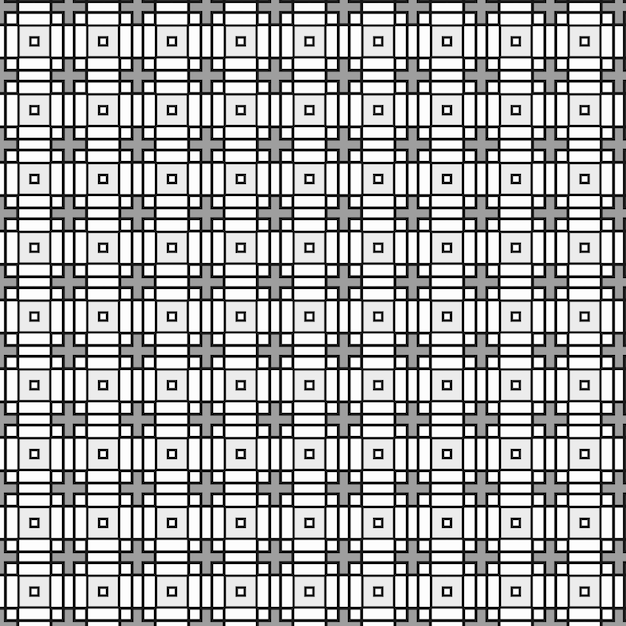 Black and white pattern with squares. seamless pattern with squares. black and white pattern. vector illustration. the texture of the fabric.