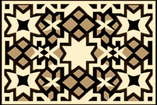 A black and white pattern with the word arabesque on it.