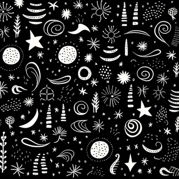 a black and white pattern with the words " star " on it.