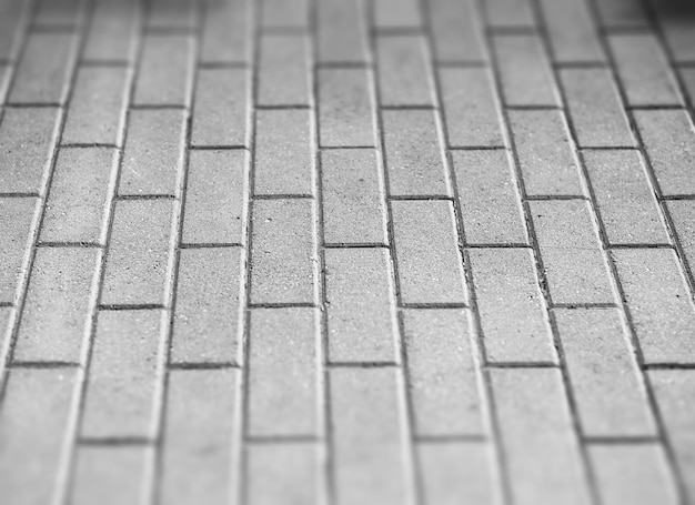 Black and white pavement tiles bokeh background hd