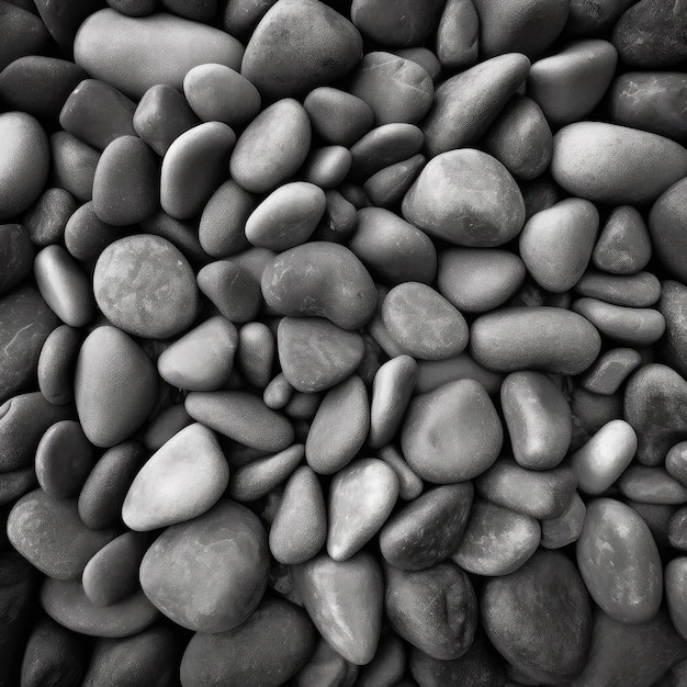 Black and white pebbles background