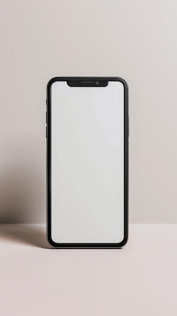 a black and white phone with a white case that says quot iphone quot