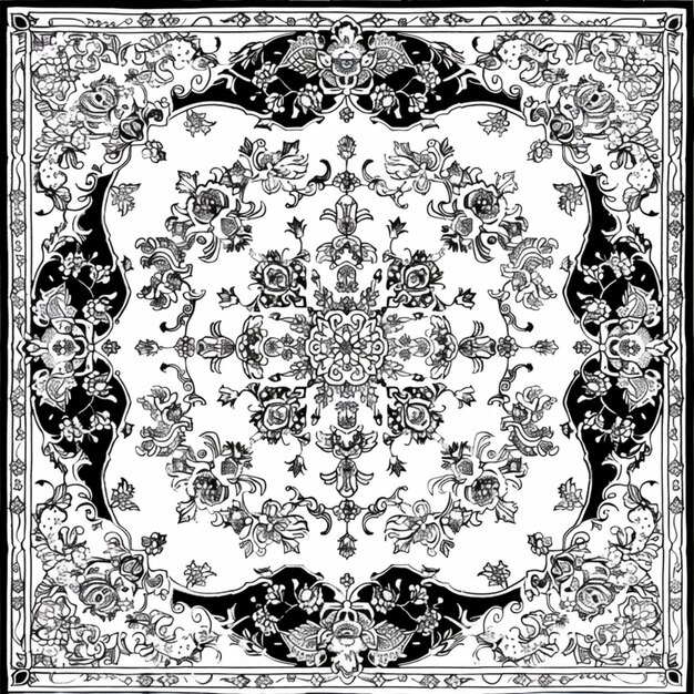 a black and white photo of a design with a design that says quot mandalas quot