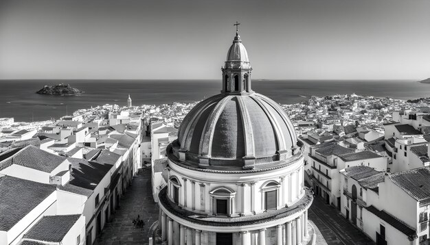 Photo a black and white photo of a dome with the words  st louis  on it