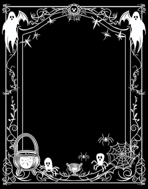 頭蓋骨と時計のフレームの黒と白の写真