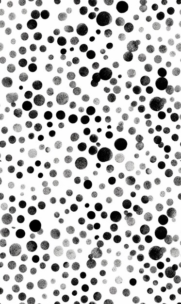 Photo a black and white photo of a lot of dots on a white background generative ai