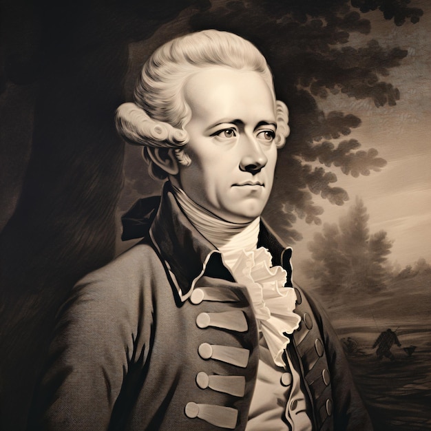 a black and white photo of a man in a military uniform