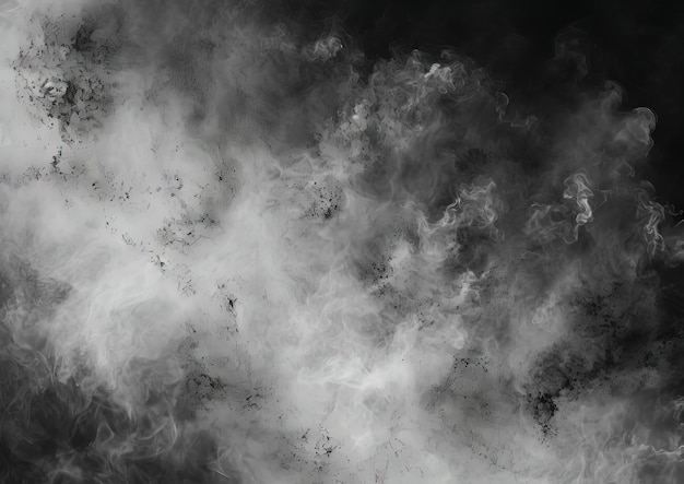 a black and white photo of an old looking fog with smoke in the style of roughedged 2d animation