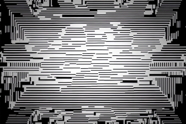 A black and white photo of a pattern generative AI