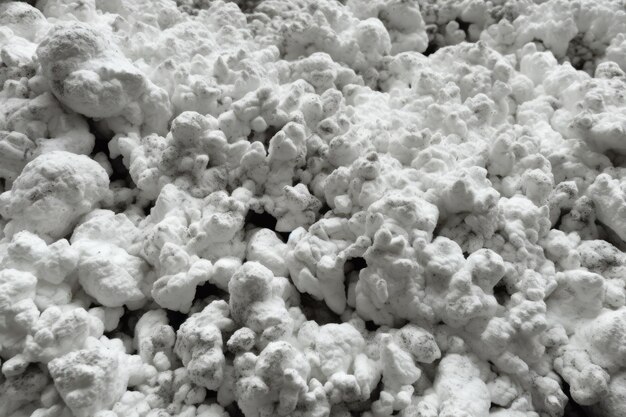 Photo a black and white photo of a pile of popcorn