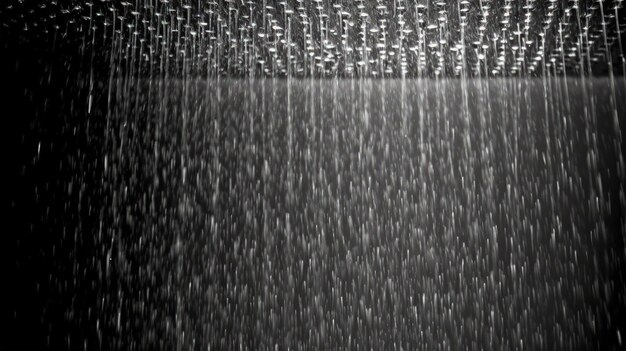 Photo a black and white photo of a shower head