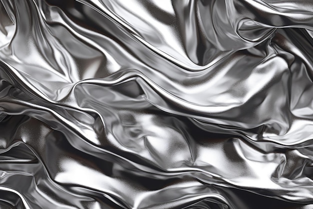 черно-белое фото серебряной металлической текстуры.