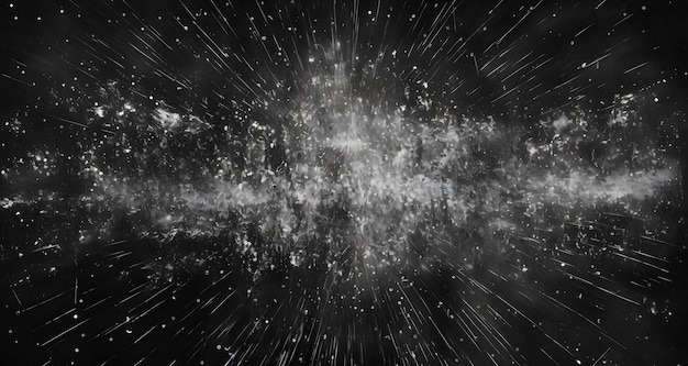 Photo a black and white photo of a star filled sky with lots of stars generative ai