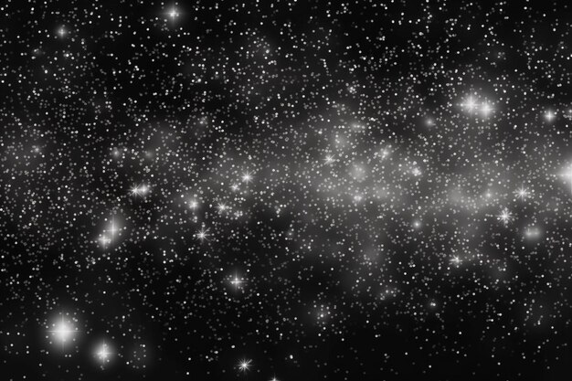 a black and white photo of stars in the sky