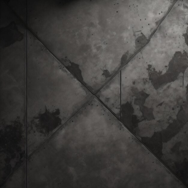 Photo a black and white photo of a tile floor with a stain on it