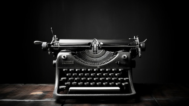 a black and white photo of a typewriter with the words " typewriter " on the bottom.