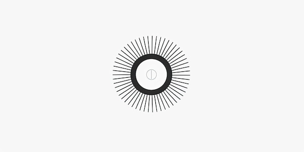 a black and white picture of a circle with a white background