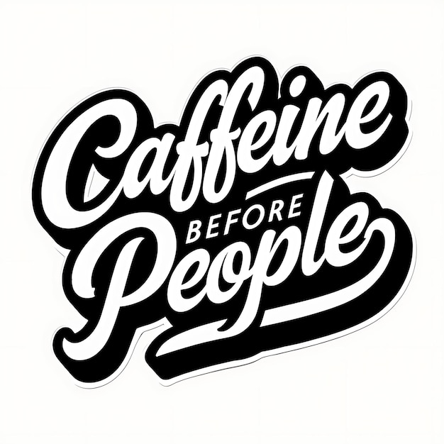 人々が会う前にコーヒーを飲む黒と白の写真