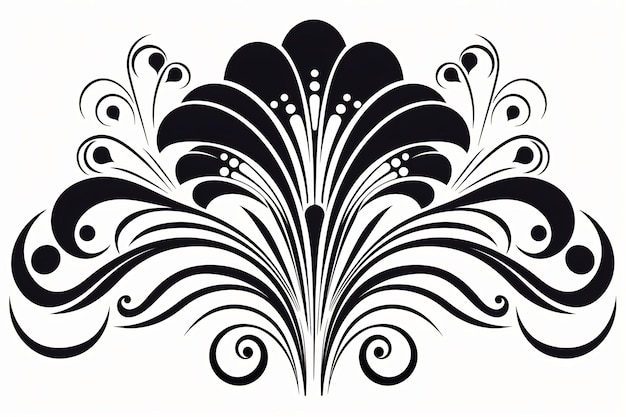 черно-белое изображение цветка и слово "цветок"