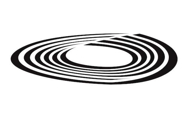 Foto un'immagine in bianco e nero di una spirale