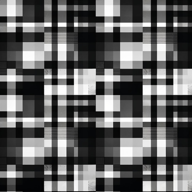 Black and white plaid pattern Images