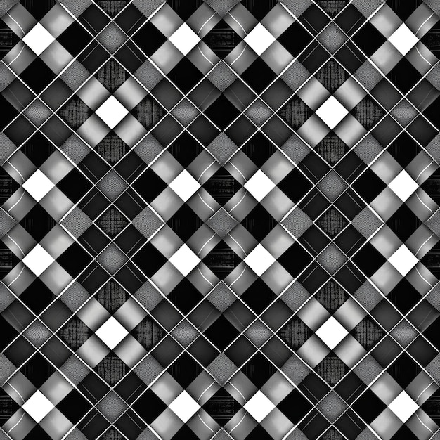 Black and white plaid pattern Images